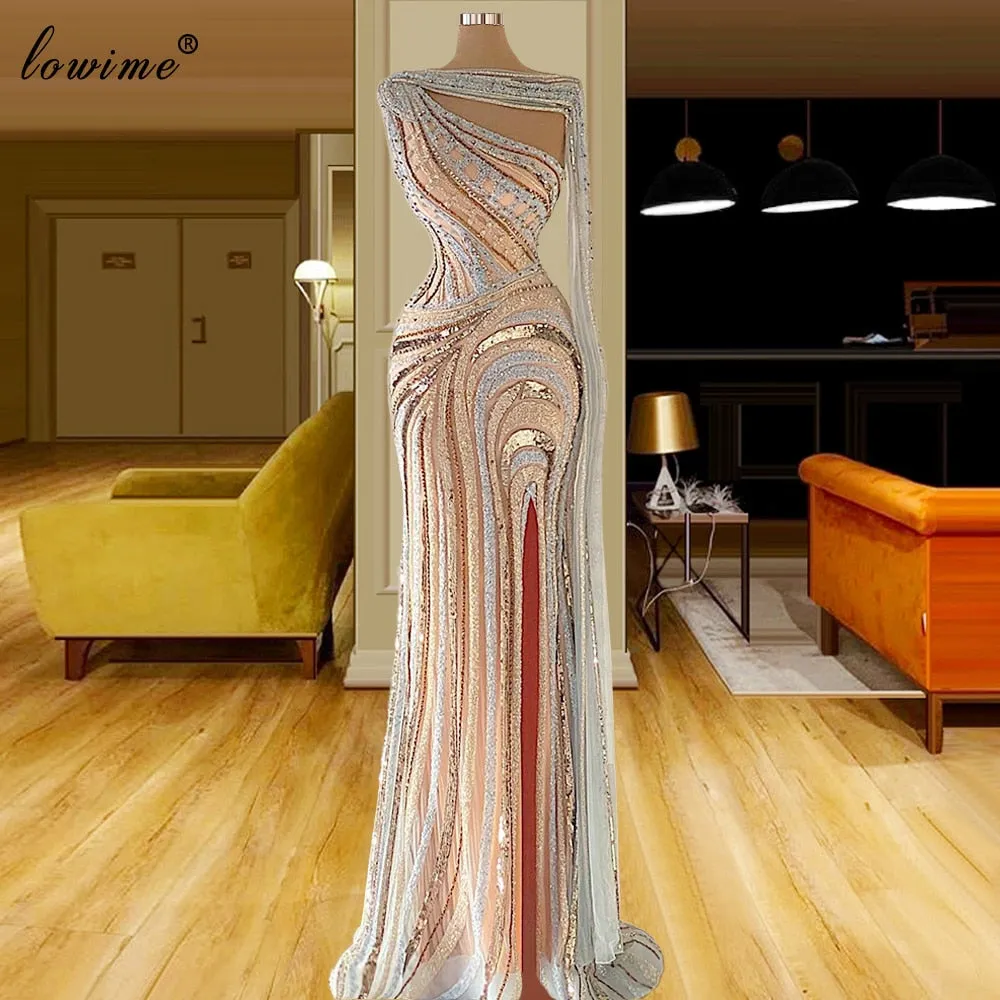 Heavy Handmade Sewing Beads Dubai Dresses