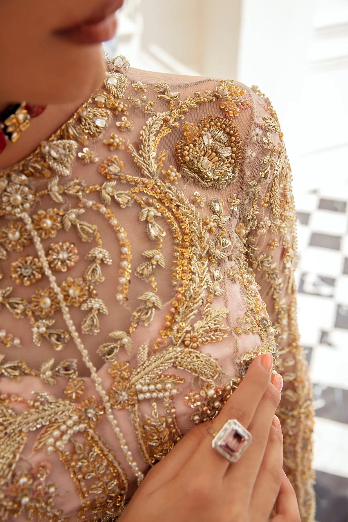 Heavy Red Golden Lehenga Choli for Indian Bridal Wear