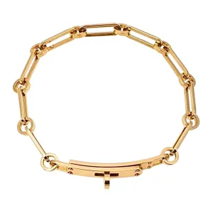 Hermès 18k Yellow Gold ‘Kelly Chaine’ PM Bracelet