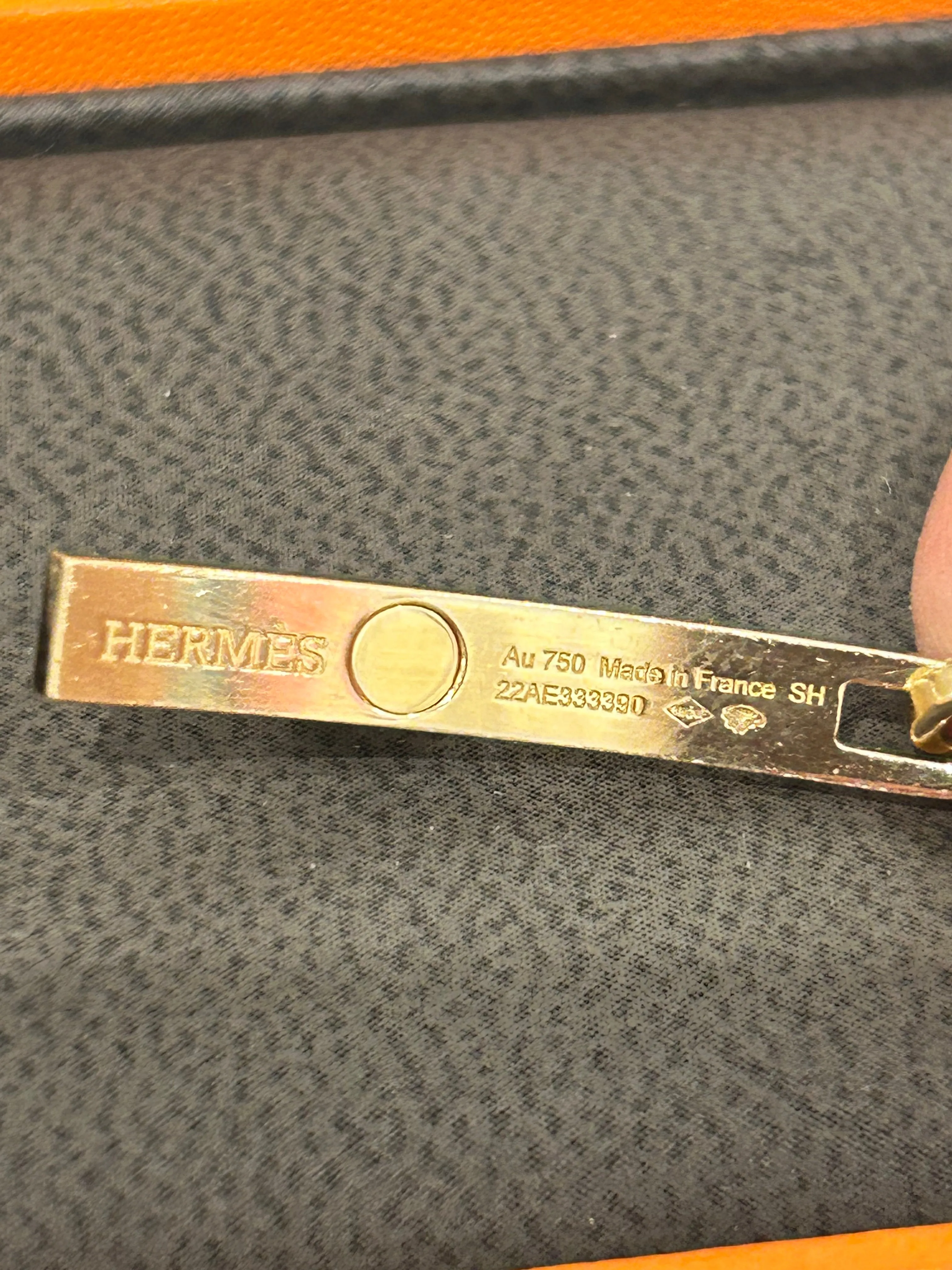 Hermès 18k Yellow Gold ‘Kelly Chaine’ PM Bracelet