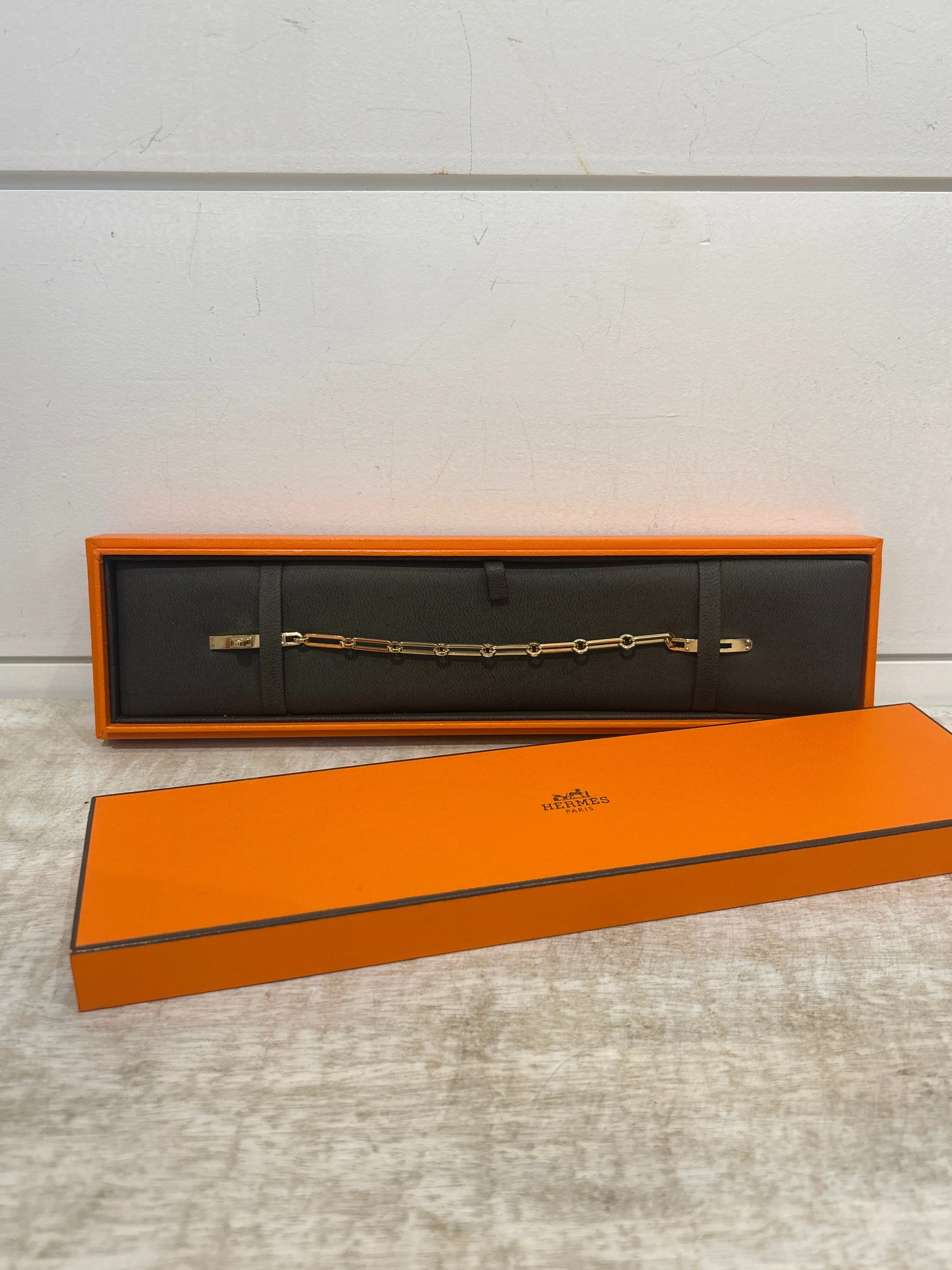 Hermès 18k Yellow Gold ‘Kelly Chaine’ PM Bracelet