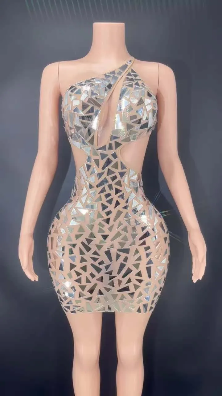 Hollow Out Backless Mini Dresses