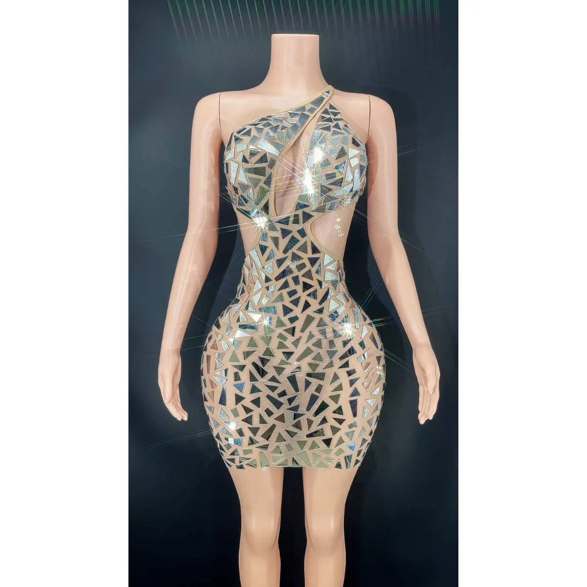 Hollow Out Backless Mini Dresses