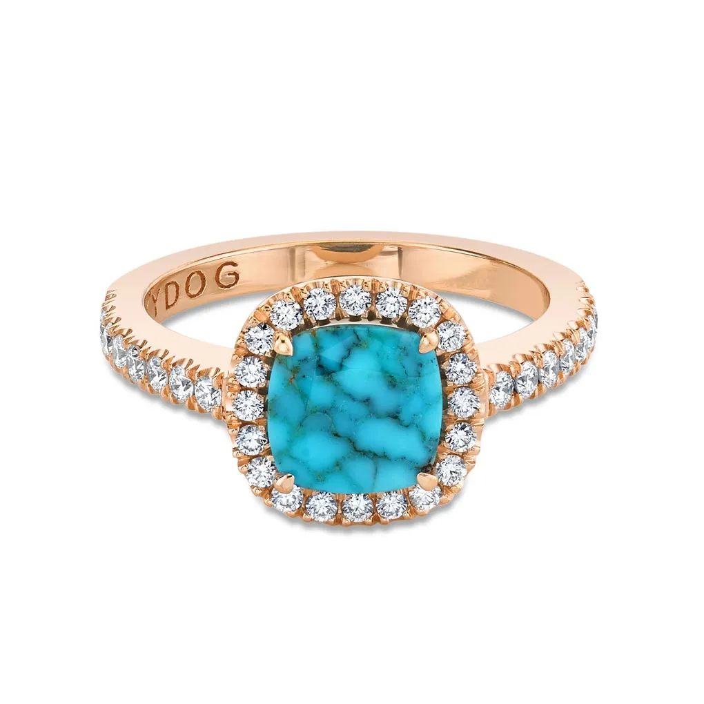 Iris Ring in Arizona turquoise