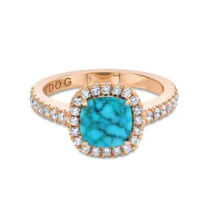 Iris Ring in Arizona turquoise
