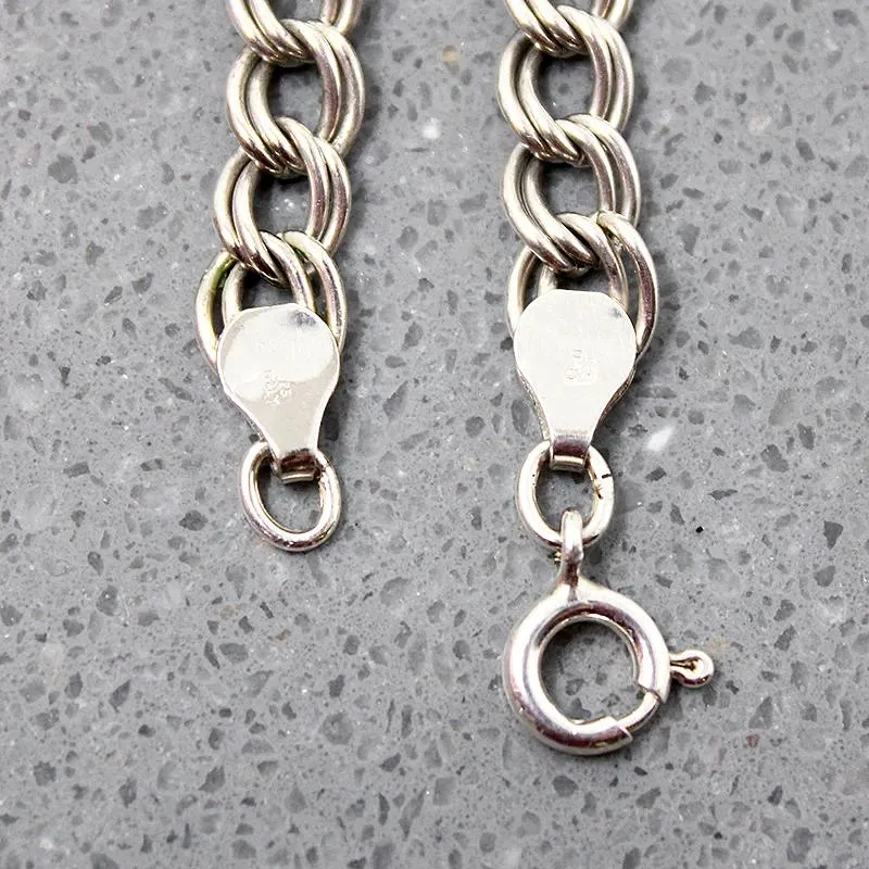 Italian Sterling Silver Vintage Charm Bracelet
