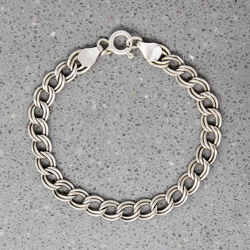Italian Sterling Silver Vintage Charm Bracelet