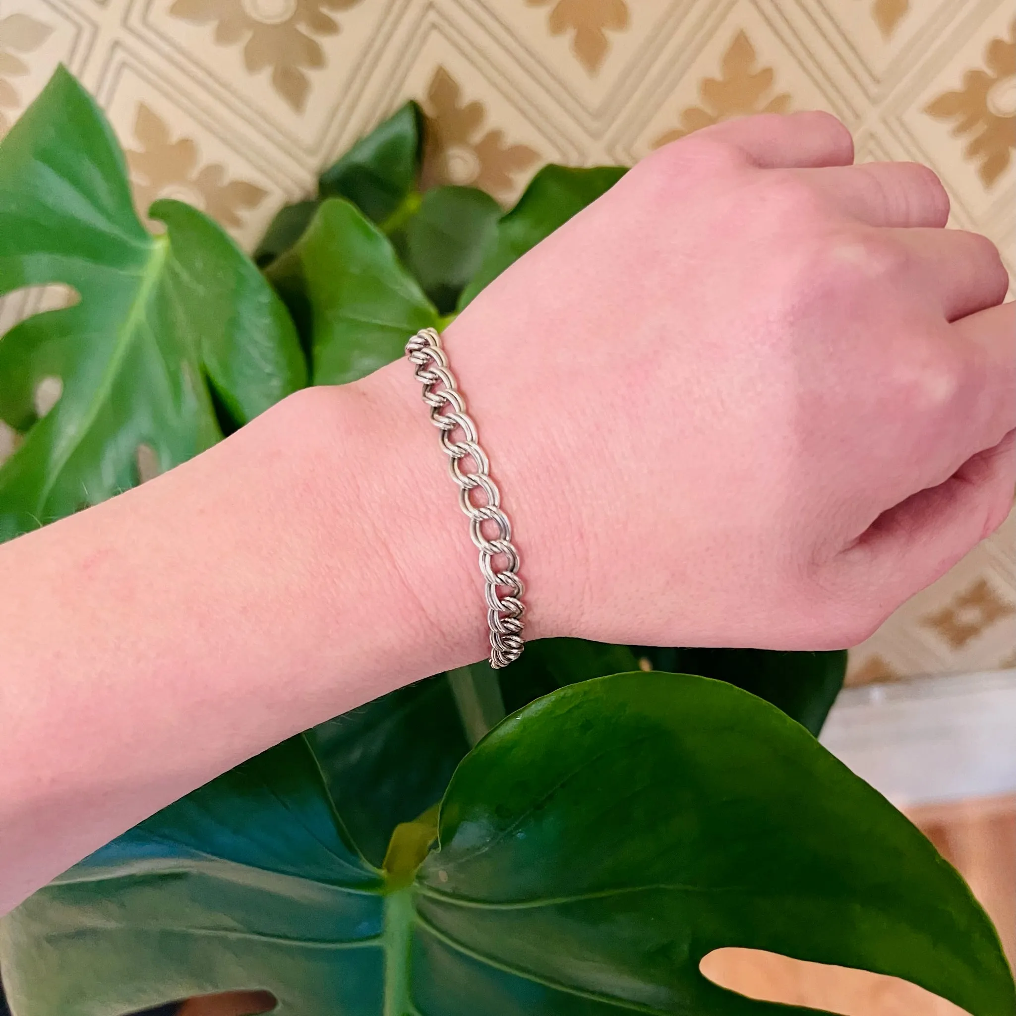 Italian Sterling Silver Vintage Charm Bracelet
