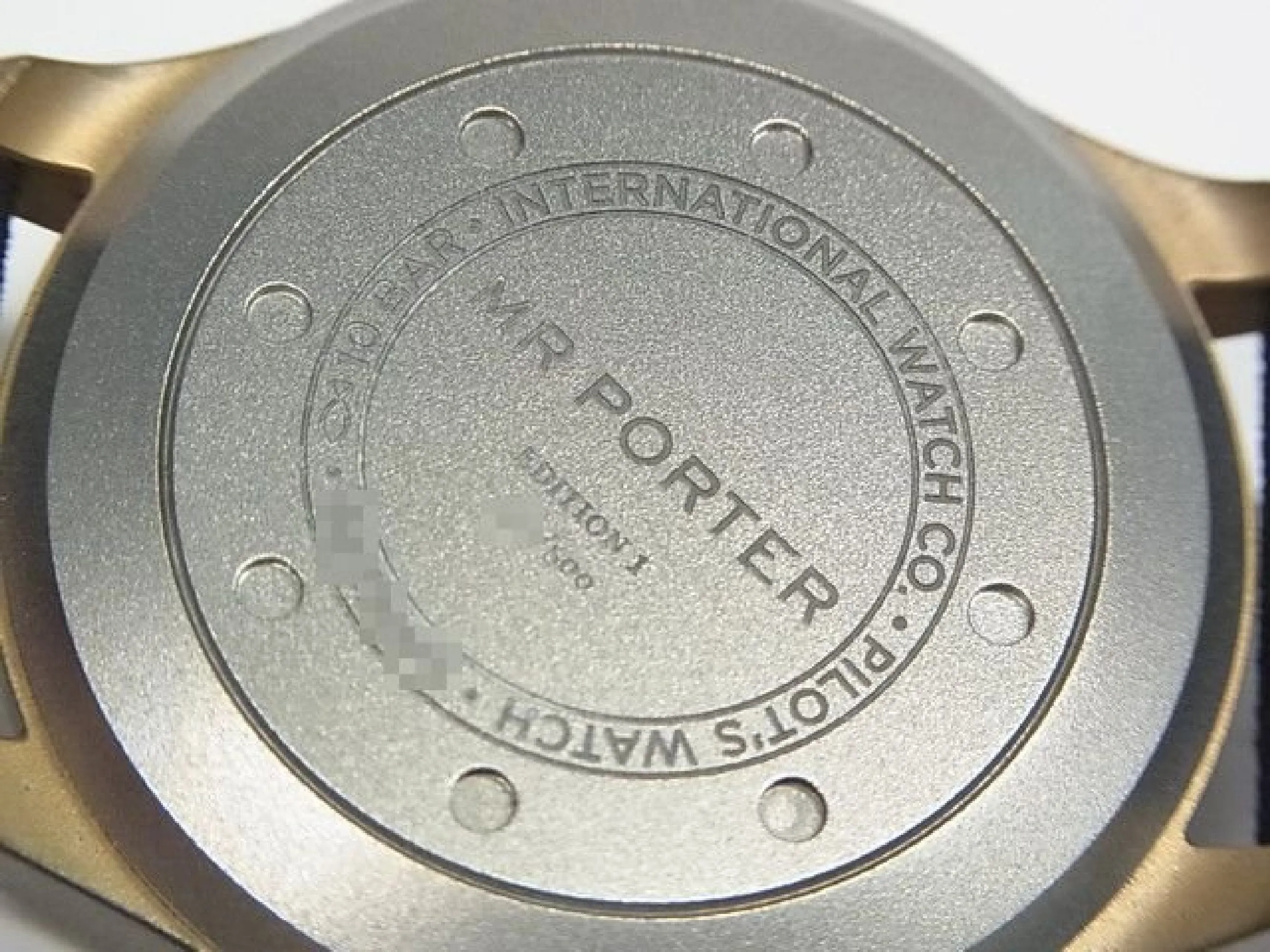 IWC large Pilot's watch 43 "MR Porter Edition 1" IW329703 world500 Lot Limited Mens 182300222
