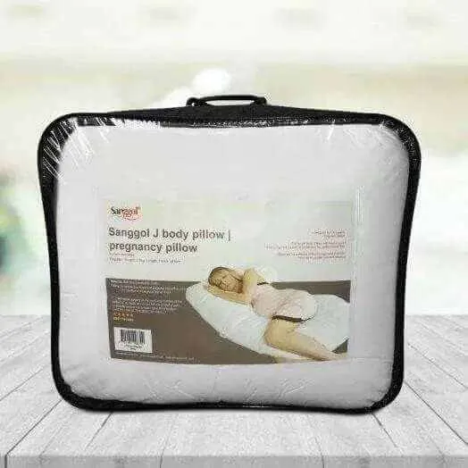 J Shaped Body Support Pillow Pink 'n' Daisies