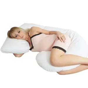 J Shaped Body Support Pillow Pink 'n' Daisies
