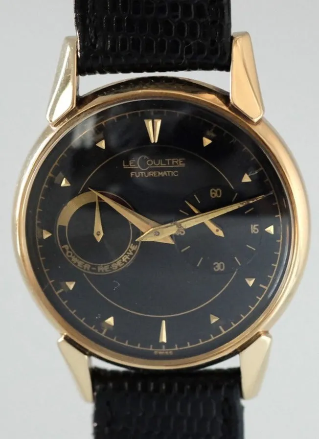 Jaeger-LeCoultre Futurematic in Yellow Gold with Black Dial