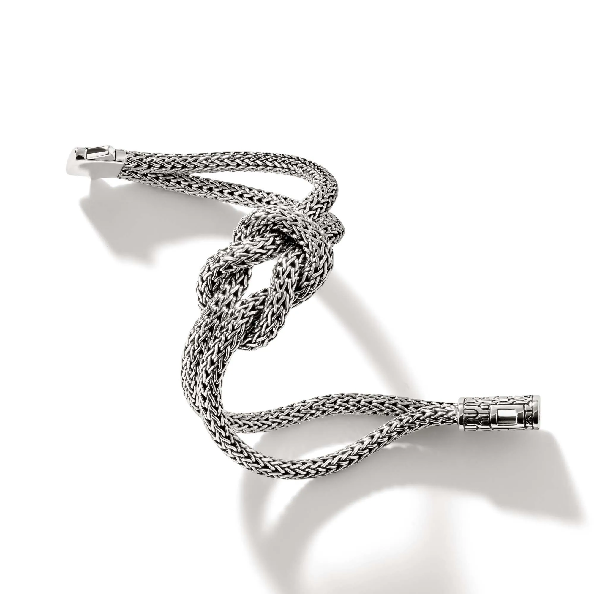 John Hardy Classic Chain Sterling Silver Double Row Bracelet, 5mm