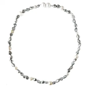 Keshi Tahitian Pearls and White Freshwater Pearls