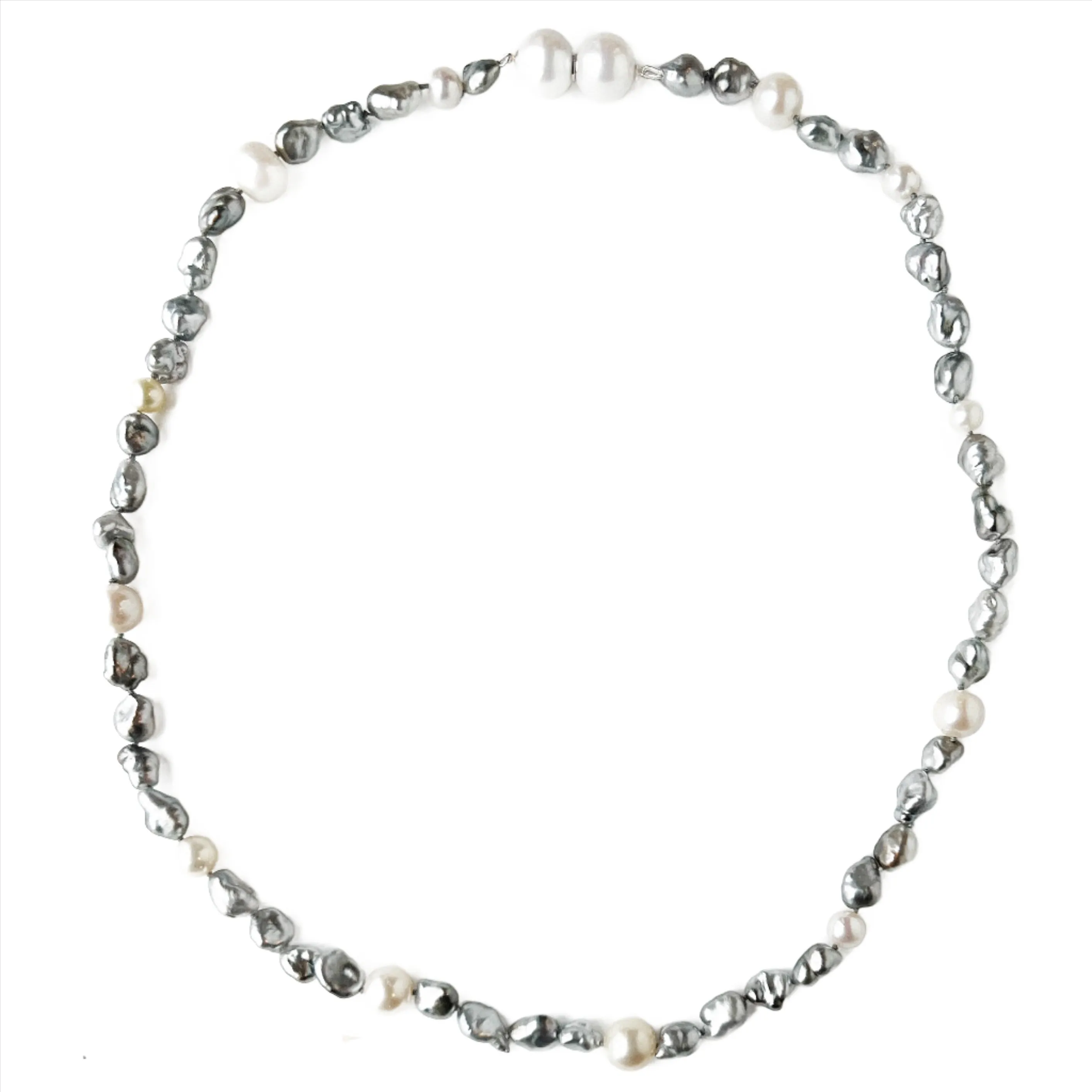Keshi Tahitian Pearls and White Freshwater Pearls