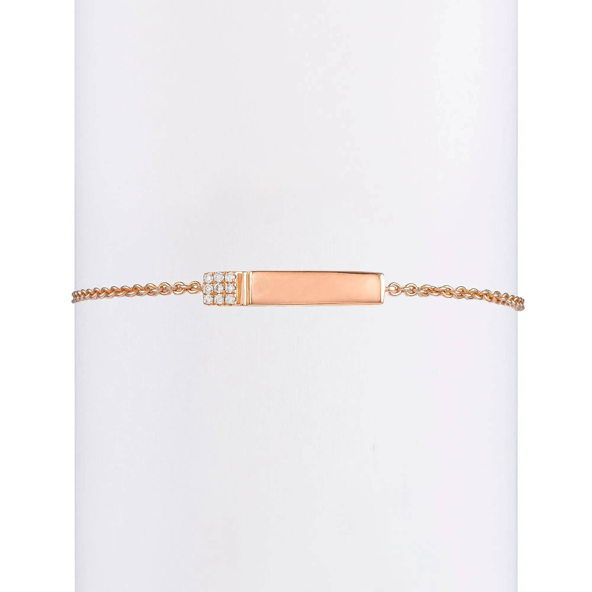 Kid's Diamond ID Bar Bracelet