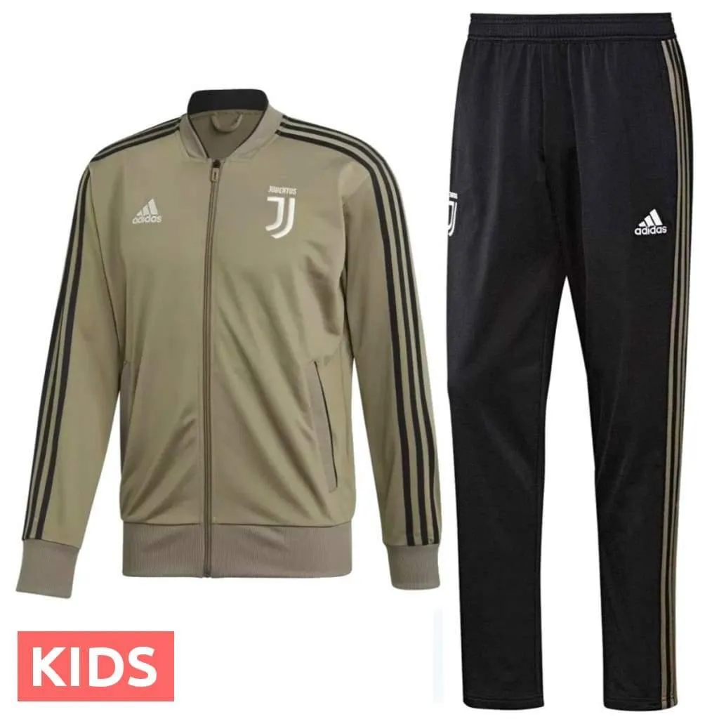 Kids - Juventus Bench Training Soccer Tracksuit 2018/19 - Adidas
