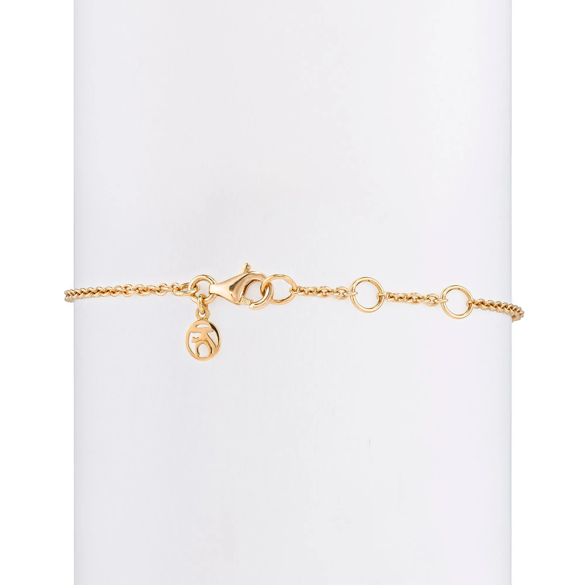 Kid's White Diamond Baby Hamsa Bracelet