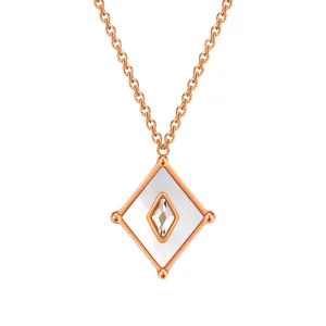 Kite / Necklace Pearl Rose Gold