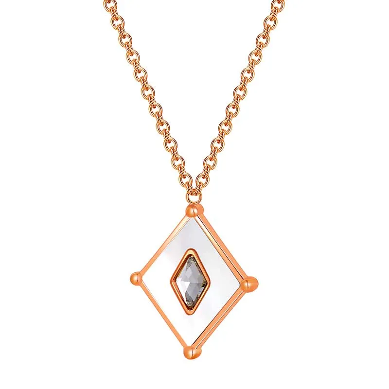 Kite / Necklace Pearl Rose Gold