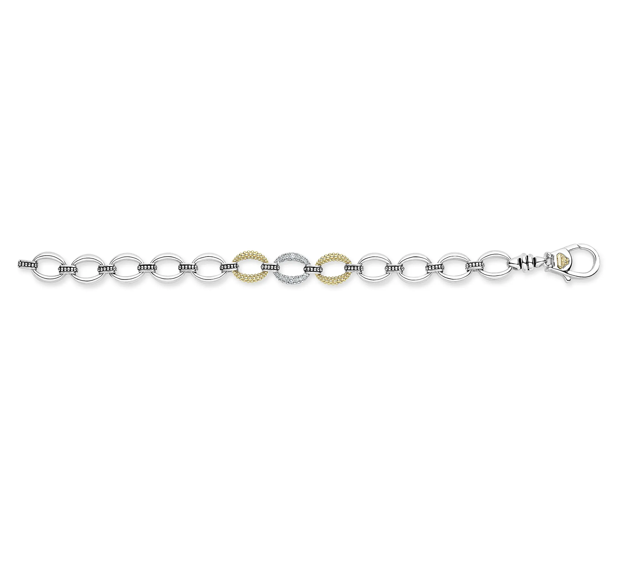 LAGOS Caviar Lux Single Station Diamond Link Bracelet