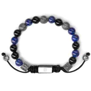 Lapis Lazuli, Black Onyx, and Silver Tropez