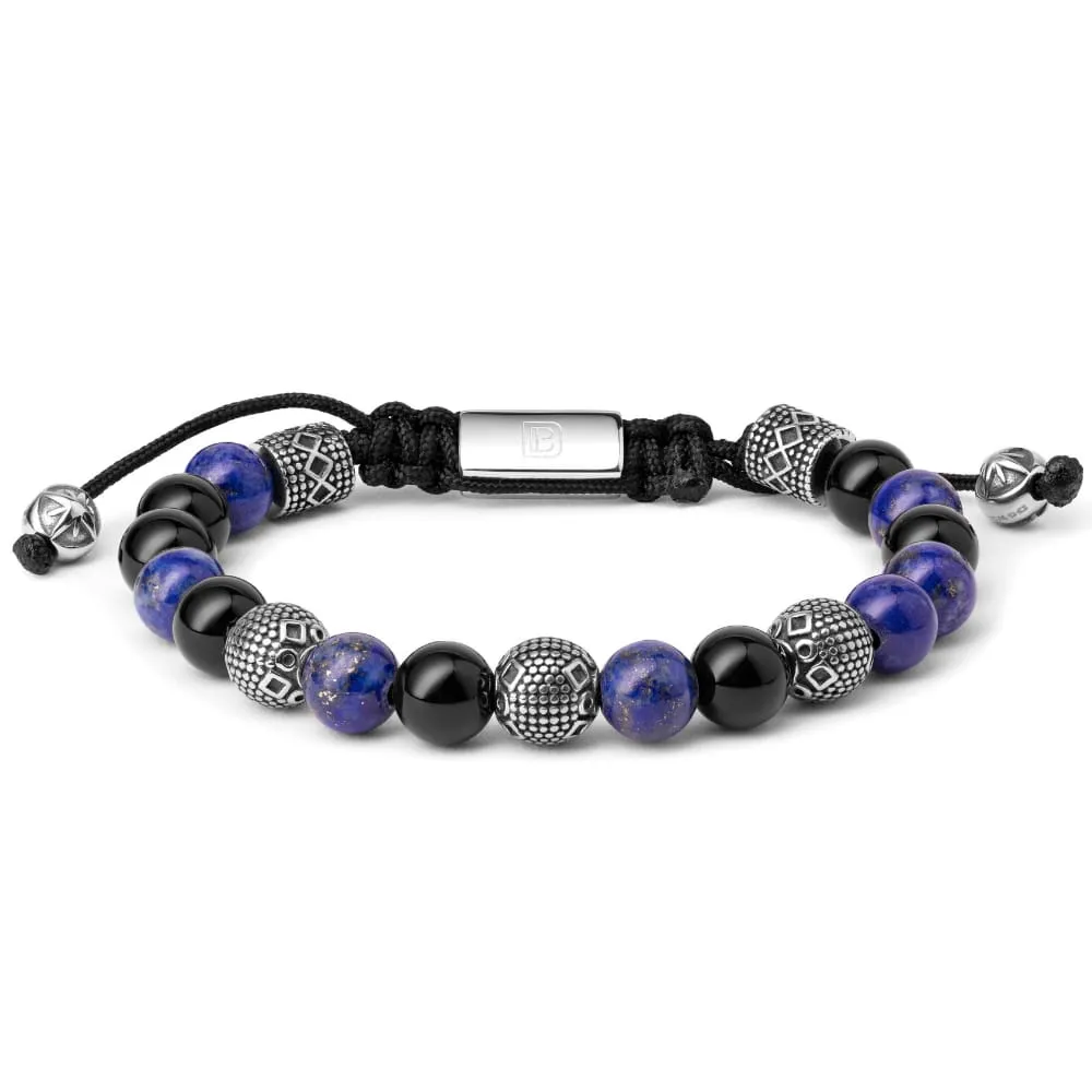 Lapis Lazuli, Black Onyx, and Silver Tropez