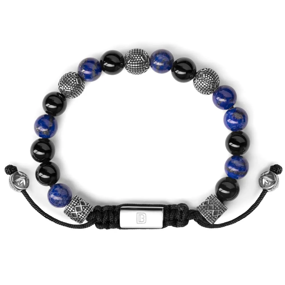 Lapis Lazuli, Black Onyx, and Silver Tropez