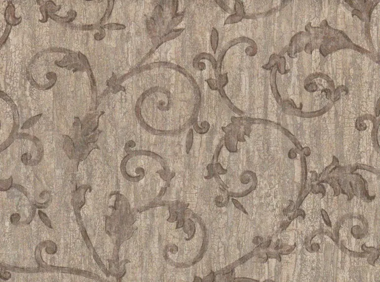 Leaf Leaves Scroll VC907 Wallpaper