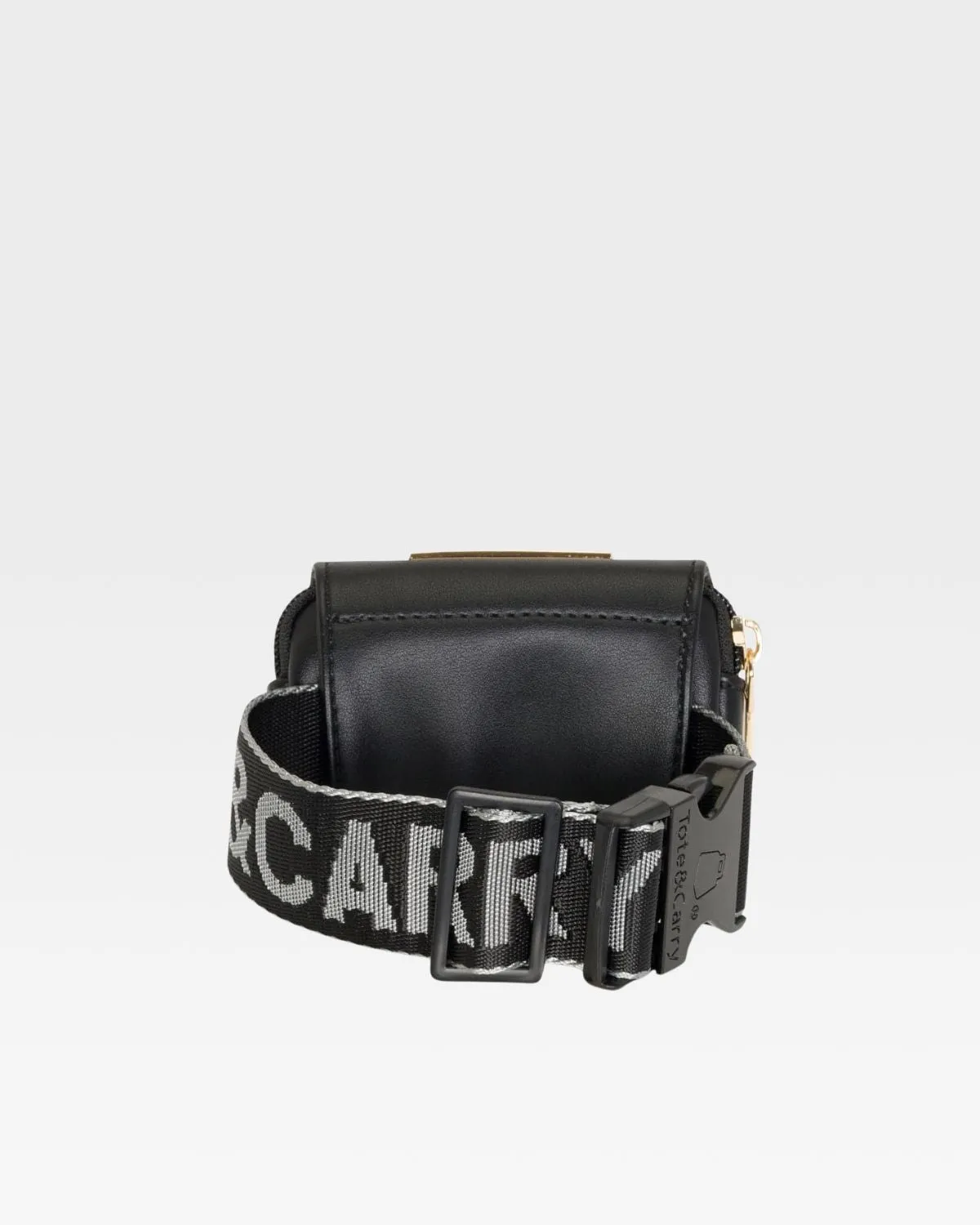 Leather Belt Bag in Black