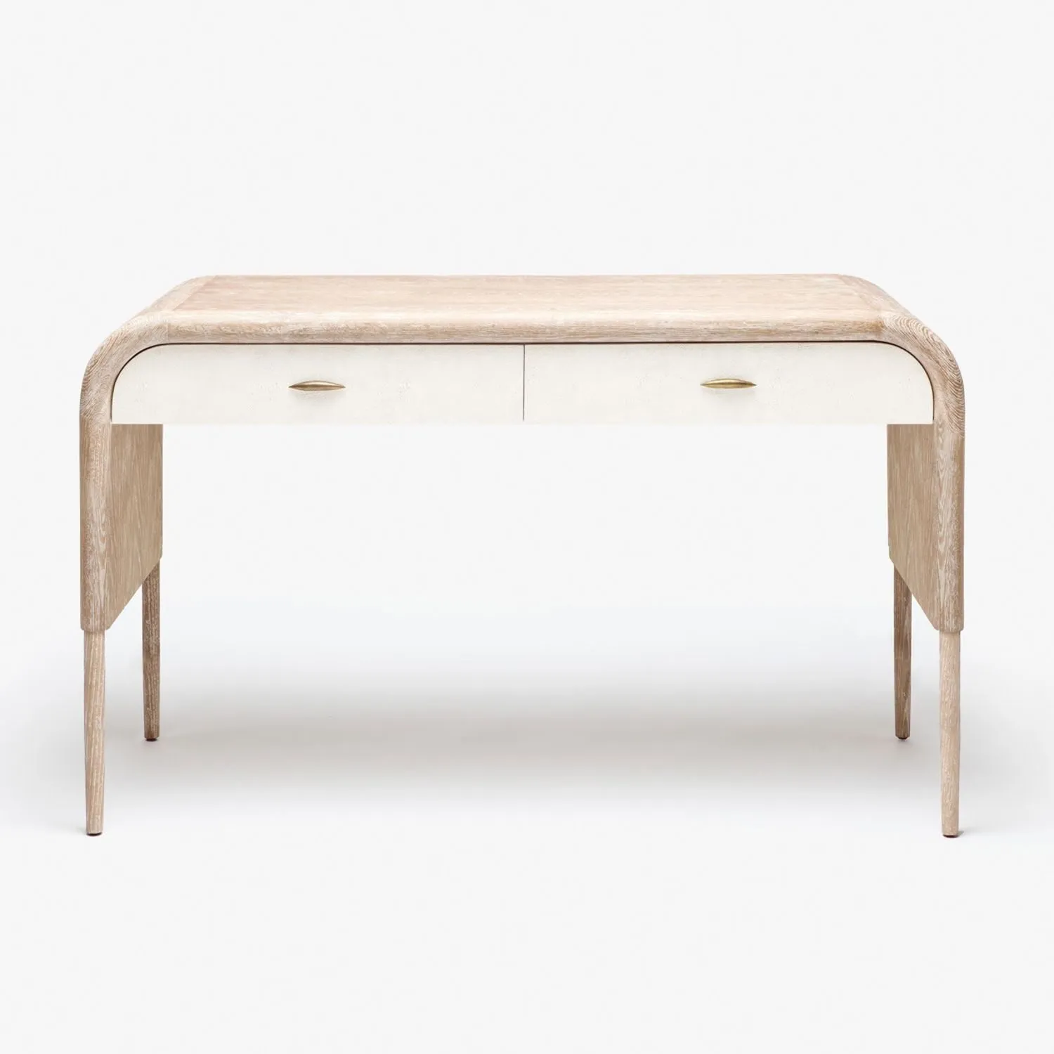 Leighton Whitewash Shagreen Desk - Two Sizes