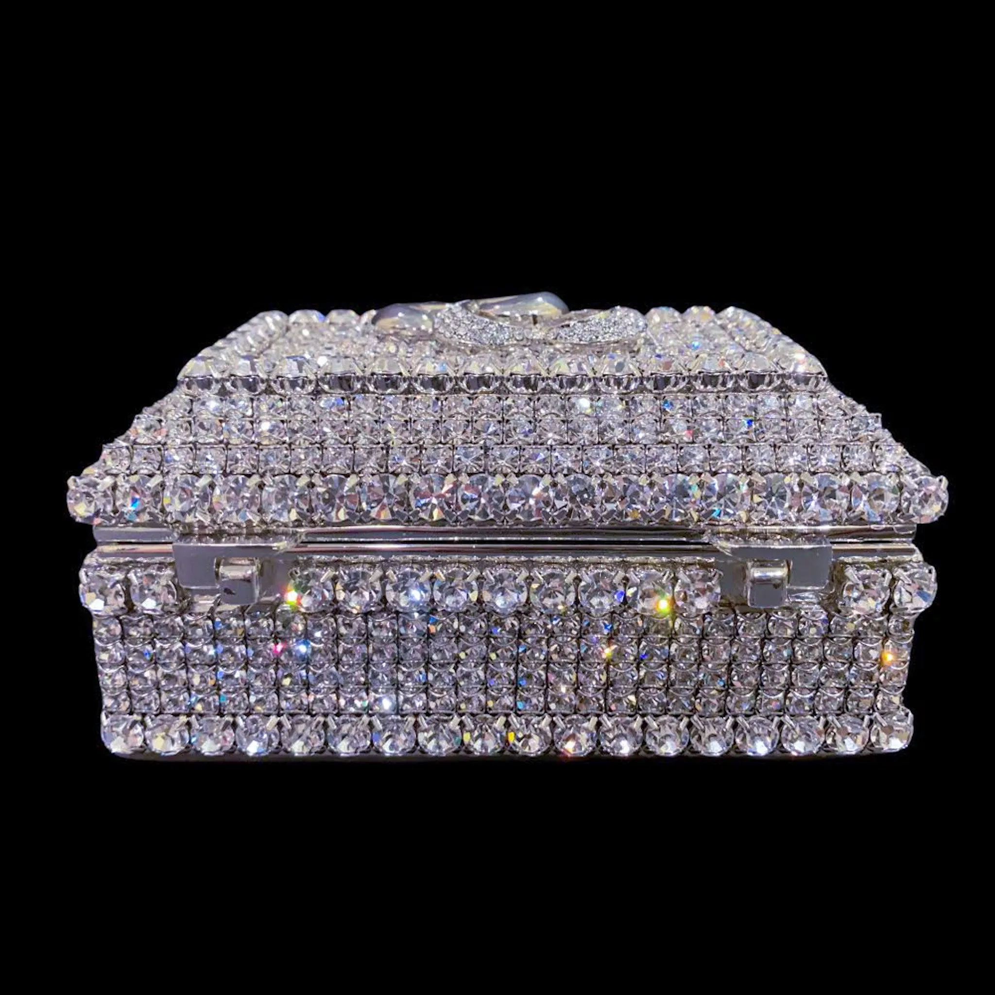 Locking Hearts Keepsake Box Featuring Premium Crystal