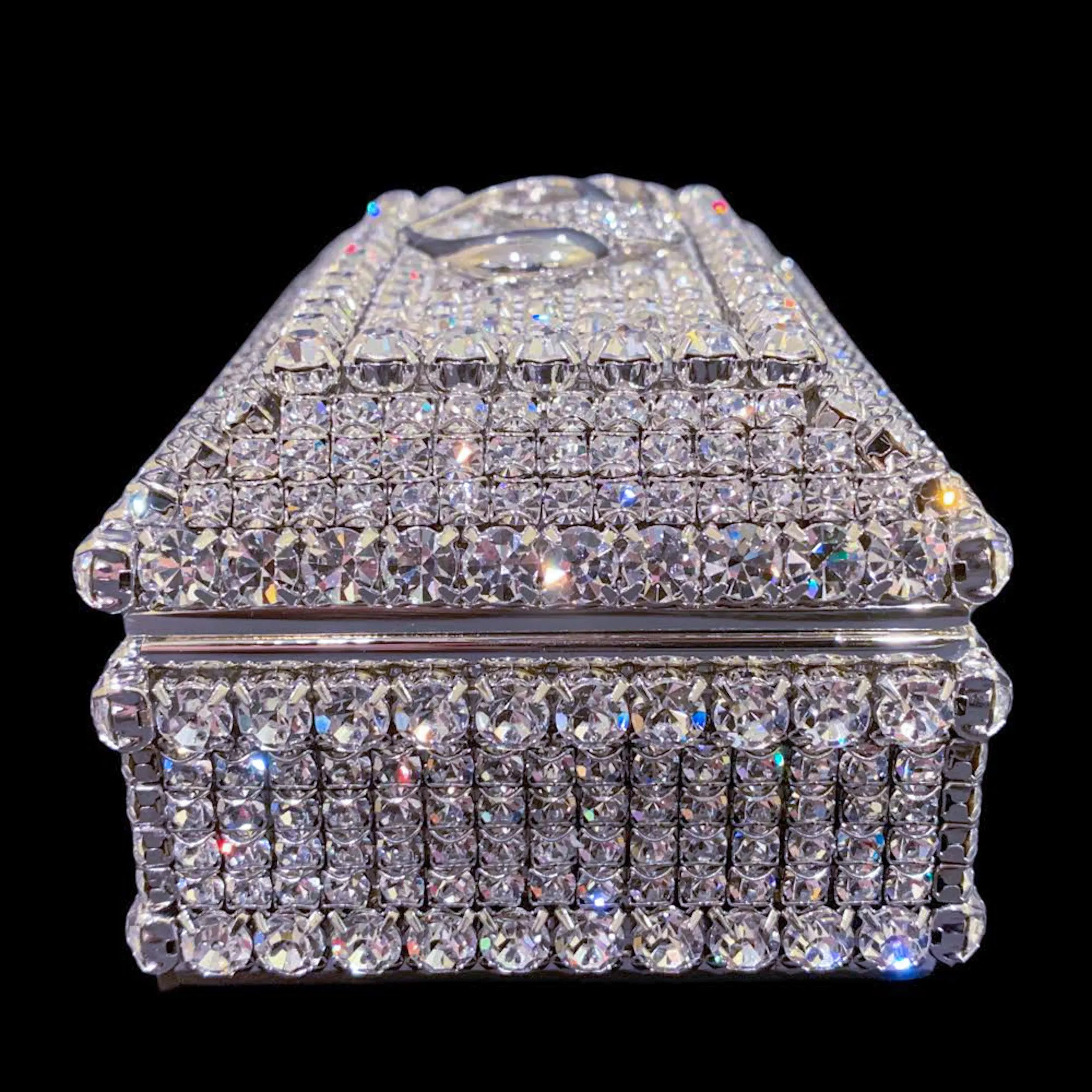 Locking Hearts Keepsake Box Featuring Premium Crystal