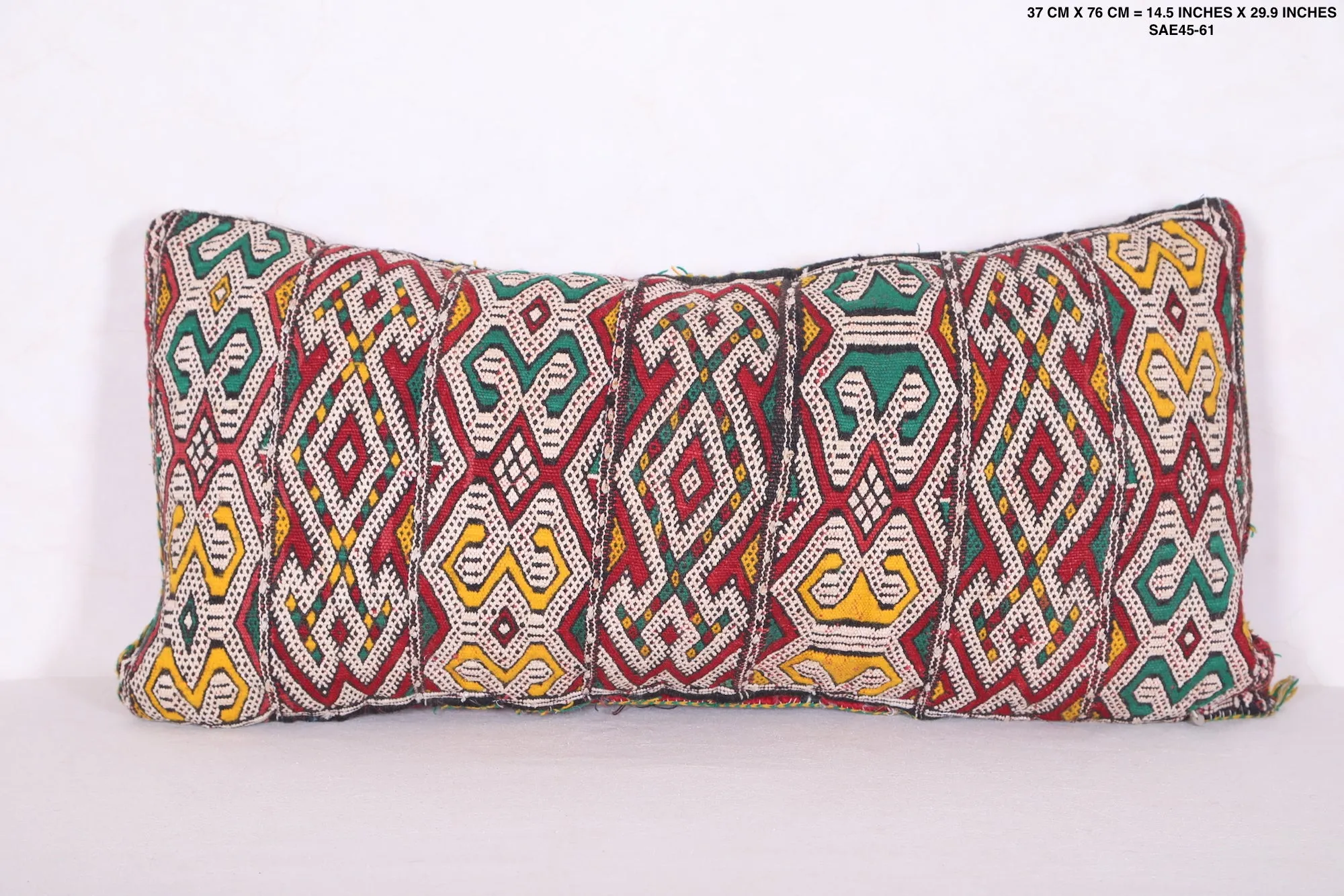Long berber pillow rug 14.5 INCHES X 29.9 INCHES