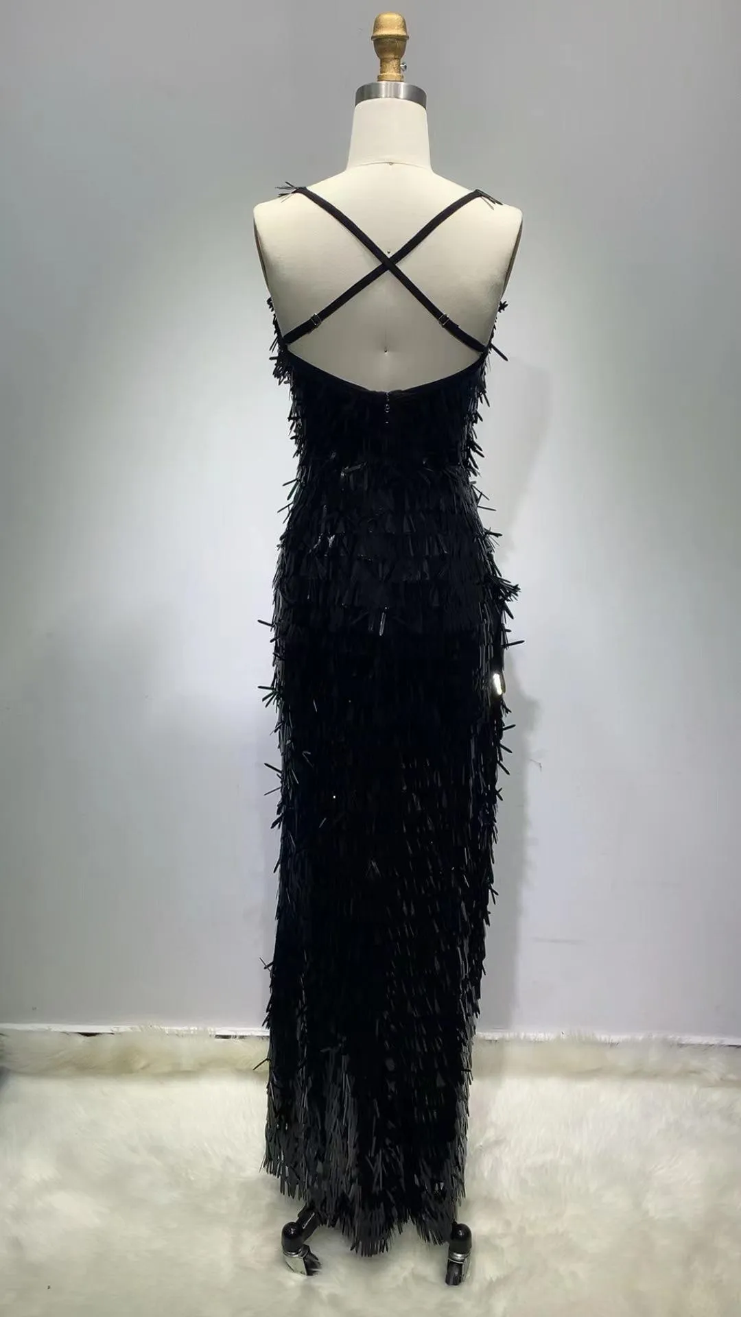 Long Gowns V Neck Dresses
