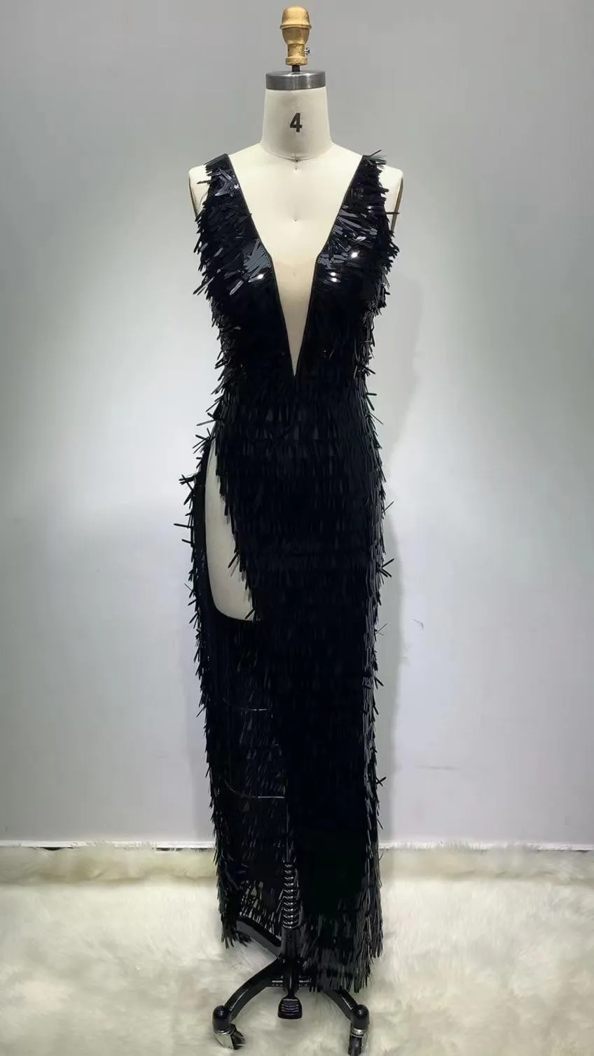 Long Gowns V Neck Dresses