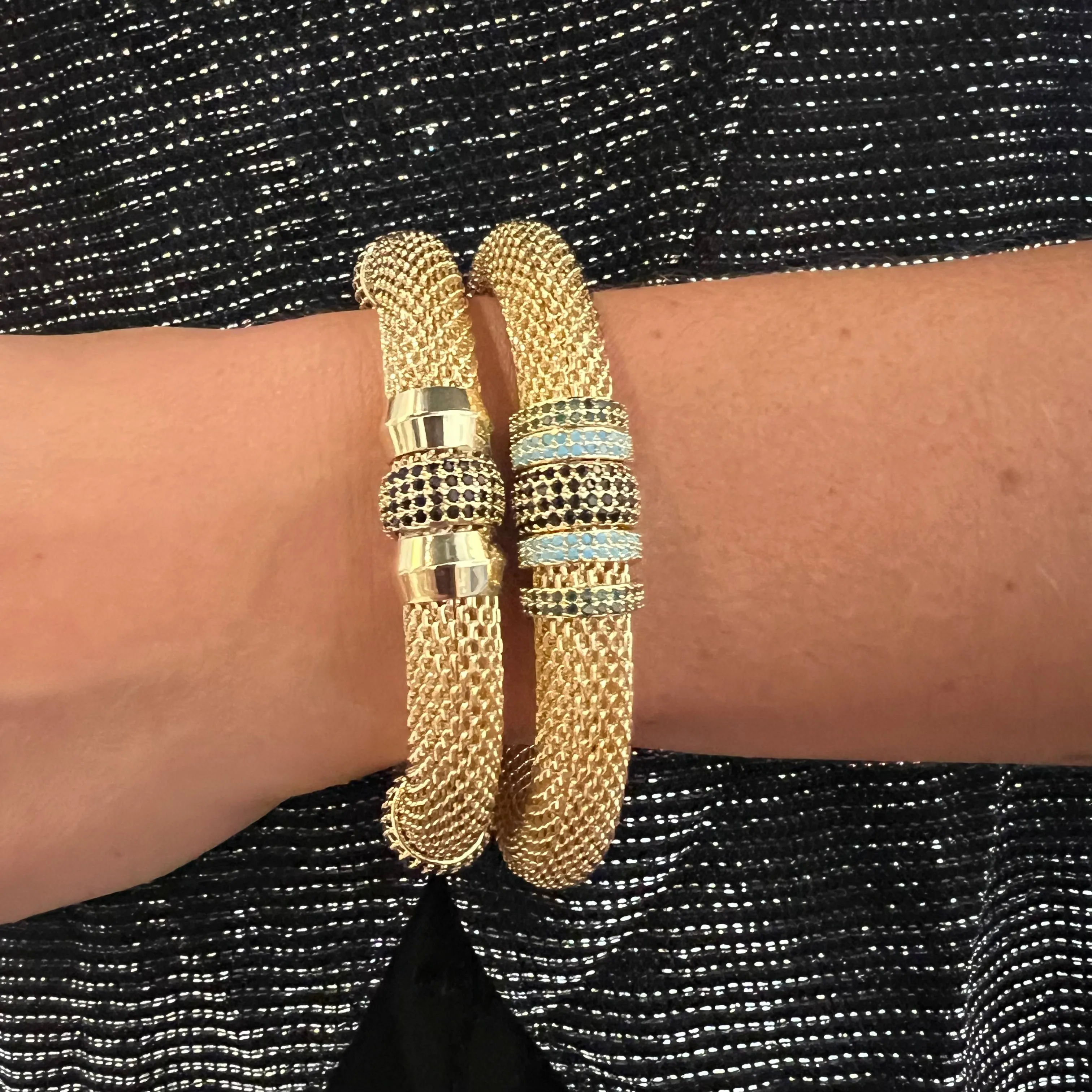 Luxe Classic Mesh Bracelet Black