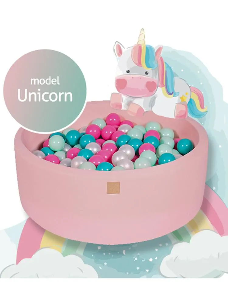 Luxury Cotton Round Ball Pit - Unicorn For Kids By MeowBaby