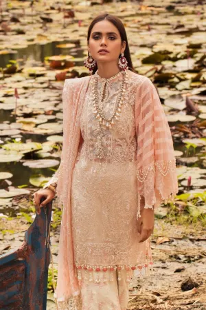 Luxury Lawn Wear in Peach Color #MG5004