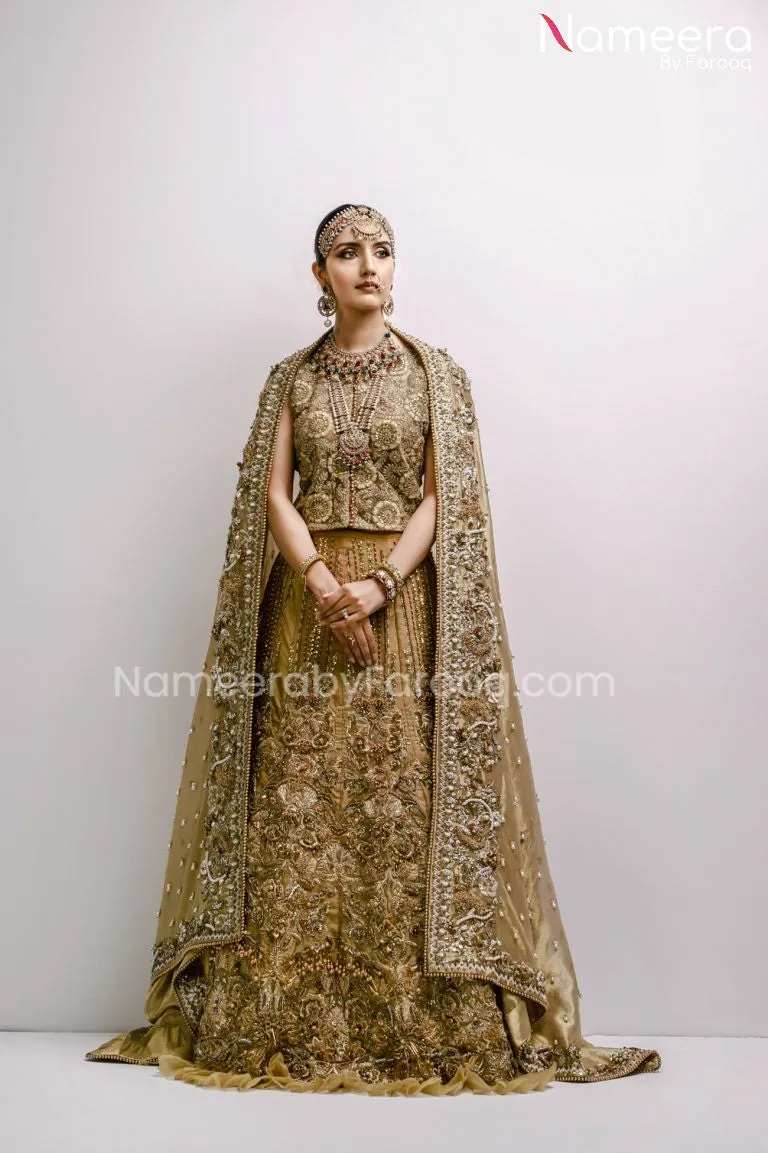 Luxury Pakistani Bridal Lehenga for Barat online #BS22
