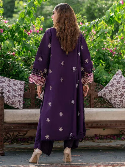 Luxury Purple Embellished Pakistani Salwar Kameez Dupatta Salwar Suit