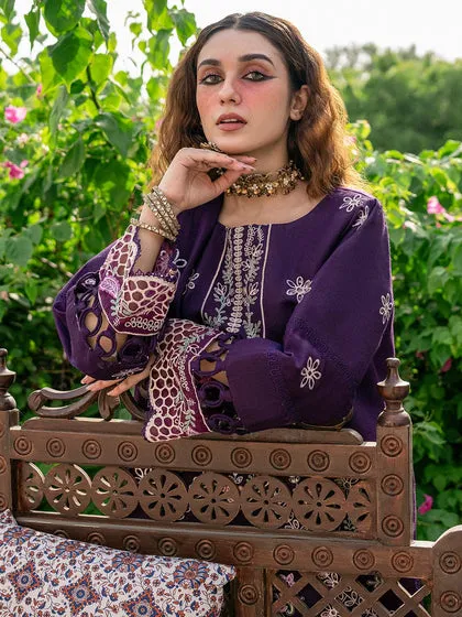 Luxury Purple Embellished Pakistani Salwar Kameez Dupatta Salwar Suit