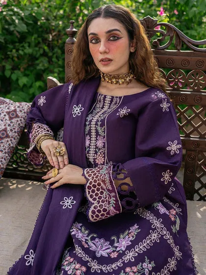 Luxury Purple Embellished Pakistani Salwar Kameez Dupatta Salwar Suit