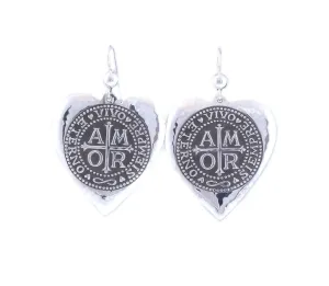 Medium Amor Heart Earrings