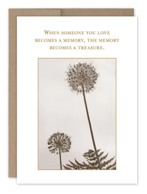 Memory Treasure Sympathy Card