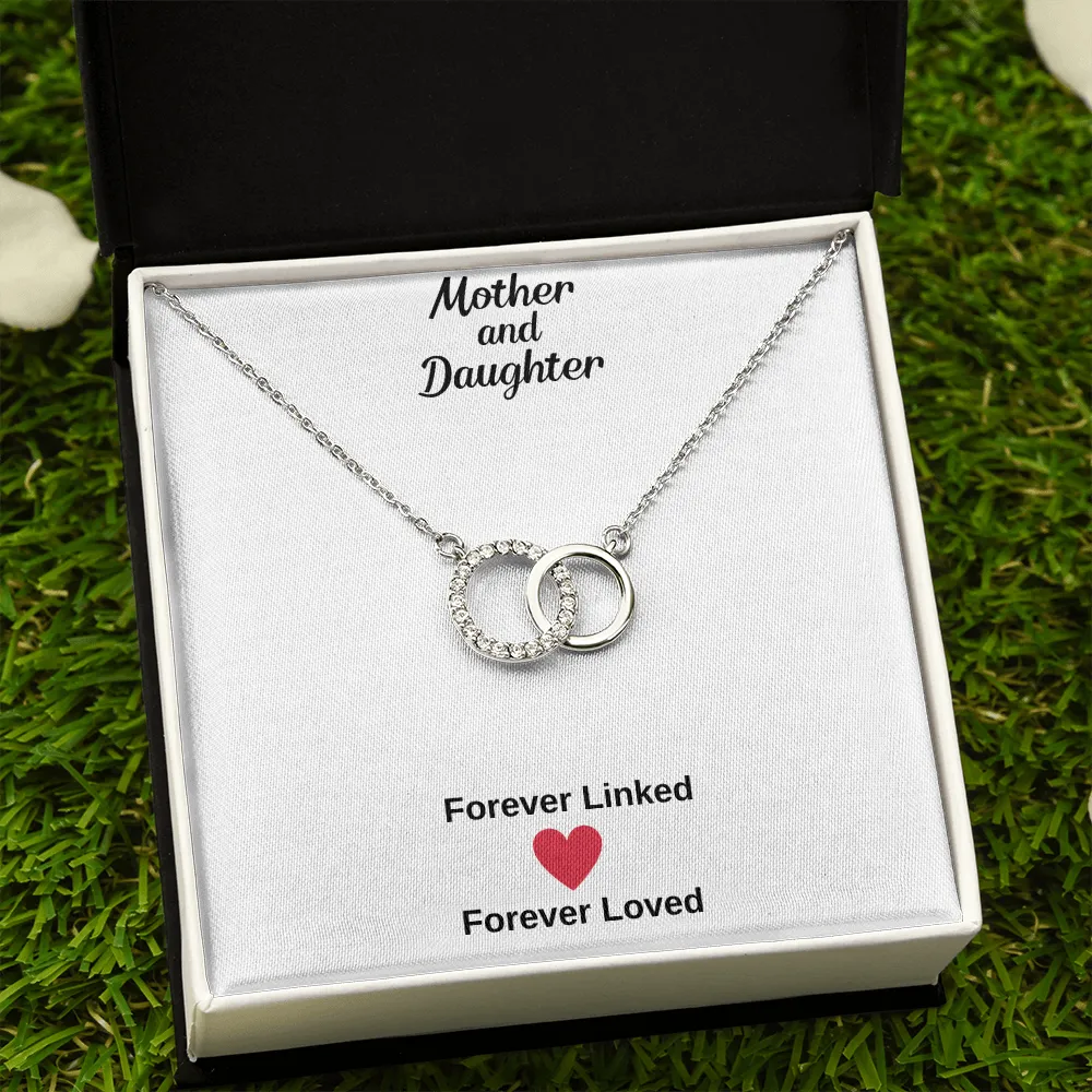 Mother and Daughter ring necklace