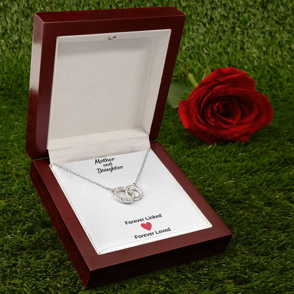 Mother and Daughter ring necklace