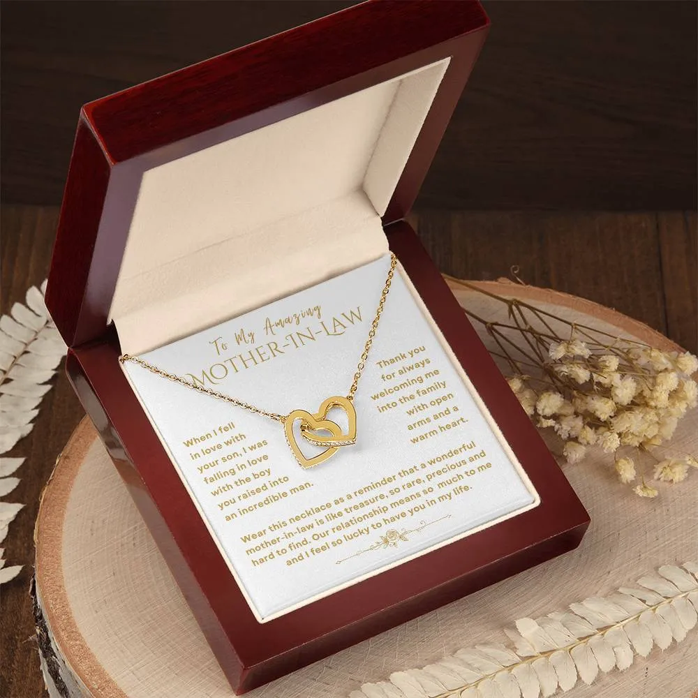 Mother In Law Necklace Gift for Mother In Law Wedding Day Birthday Mother's Day Christmas Mother In Law From Bride Daughter In Law