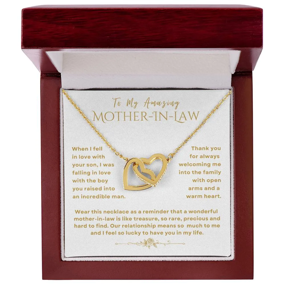 Mother In Law Necklace Gift for Mother In Law Wedding Day Birthday Mother's Day Christmas Mother In Law From Bride Daughter In Law