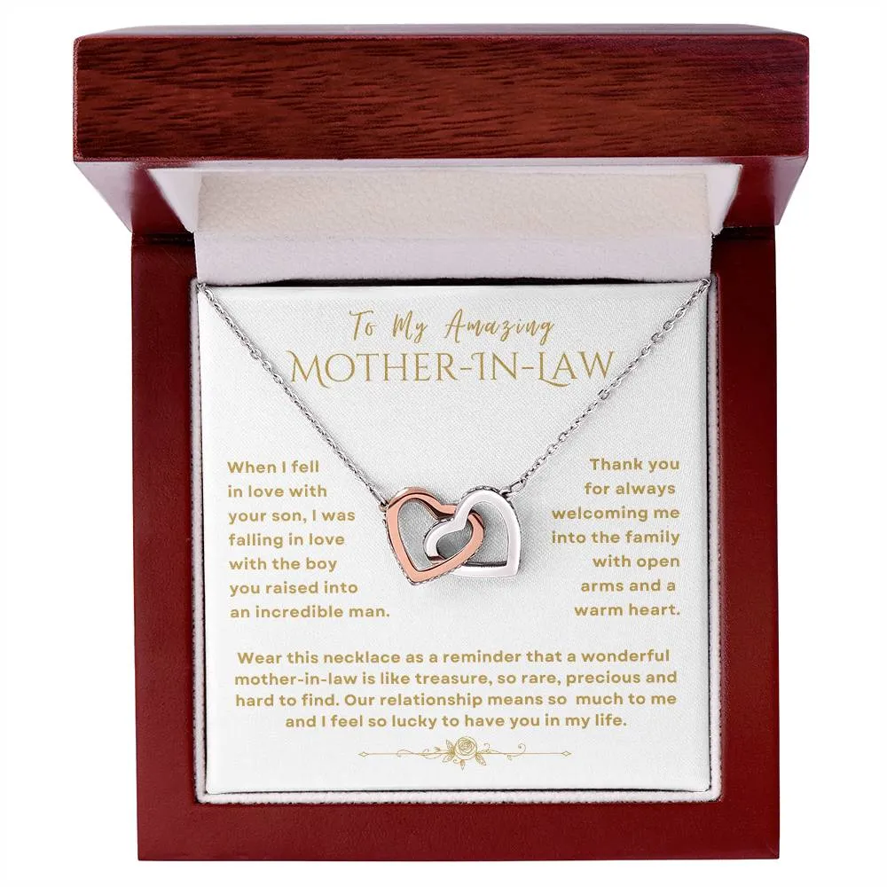 Mother In Law Necklace Gift for Mother In Law Wedding Day Birthday Mother's Day Christmas Mother In Law From Bride Daughter In Law